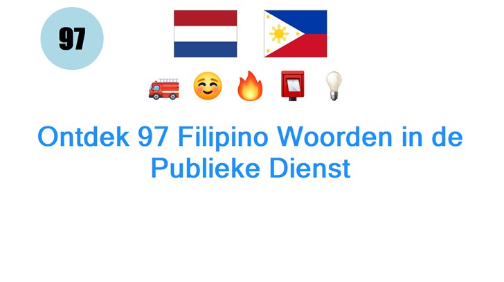 Ontdek 97 Filipino Woorden in de Publieke Dienst